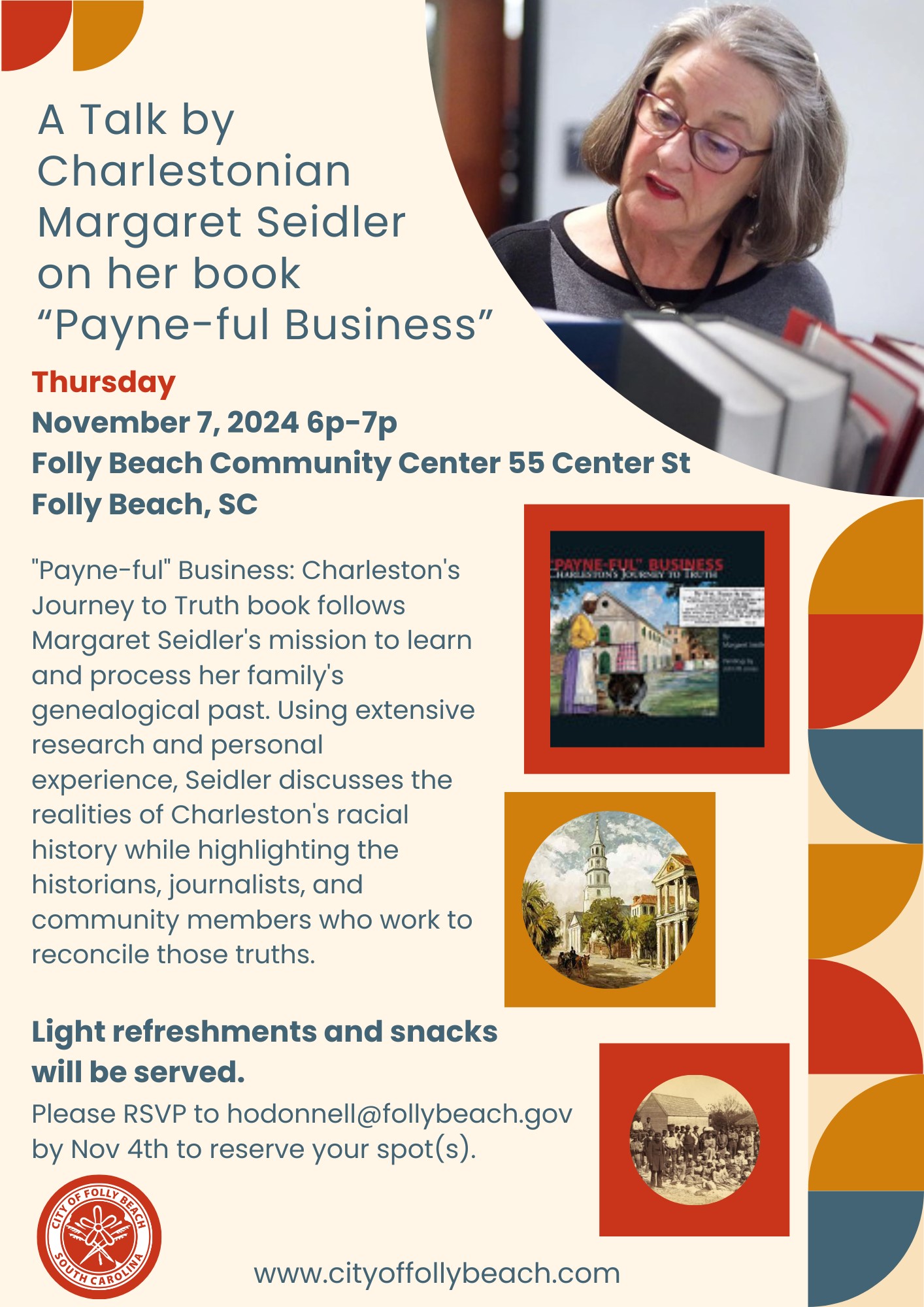 Charleston History Talk w/ Margaret Seidler